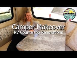 Camper Makeover / Budget RV Countertop Renovation