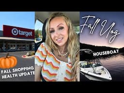 FALL VLOG: HOUSEBOAT CAMPING | HEALTH UPDATE | TARGET FALL DECOR