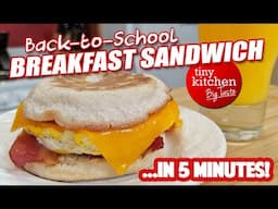 5-Minute Back-to-School Breakfast Sandwich // Tiny Kitchen Big Taste