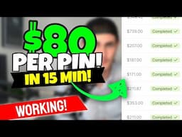 Pinterest Affiliate Marketing: One Pin Pays Me $80/Day (FREE Method 2025)