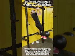 How to do a classic side to side pull-up variation.Here is the close neutral grip from static start