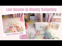 Cash Stuffing £250! | Low Income Bi-Weekly Budgeting | BudgetWithDee