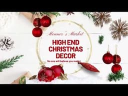 High End Christmas Decor #christmasdiydecor #beautiful #christmasdecor