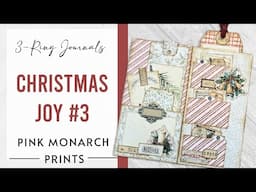 3-Ring Super Simples, Christmas Joy #3, Junk Journaling Ideas and Tutorials with Pink Monarch Prints