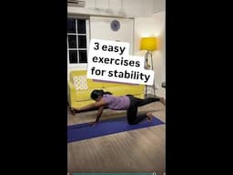 3 easy exercises for stability