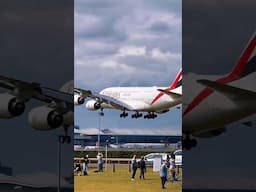 Emirates Airbus Landing #youtube #youtubeshorts #shorts