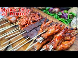 Basics of Chicken Street food❗ (Isaw, ulo, betamax, adidas) Filipino style chicken Skewers💯👌