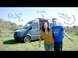 VW Crafter Van Tour - UNDERFLOOR HEATING🔥920AH LITHIUM⚡fully electric + full shower, compost toilet