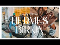 MY FIRST HERMES BIRKIN!!! 🍊✨ | NYC + JPG Shoulder Birkin Vlog