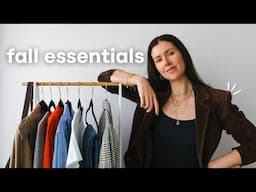 Fall Closet Essentials 🍂 10 basics to build your perfect capsule wardrobe