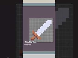 How to Pixel Art in 30s...or less! - Draw a Sword! #gamedev #pixelart #pixelarttutorial