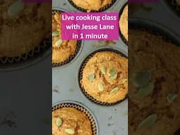 Sneak Peek of my Pumpkin Spice Muffins Cooking class. I run these classes for FREE! #cookingclasses