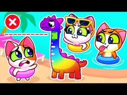 The Tallest Slide 🌊 Swimming Pool Safety Rules 🌟 Entertaining Cartoon For Toddlers by Purr-Purr