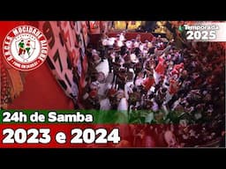 Mocidade Alegre 2023 e 2024 | Sambas ao vivo no 24 horas de samba - #24h24