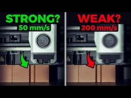 How much WEAKER 3D Prints become at Higher FLOW RATES / SPEEDS? (DATA from 1000+ samples)