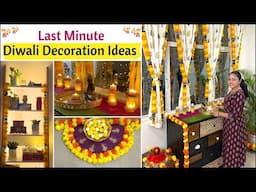 Last Minute Diwali Decoration Ideas | Diwali Decoration Ideas At Home | Easy DIY Diwali Decor Ideas