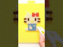 Is Hello Kitty not a cat? #shorts #hellokitty #sanrio #perlerbead #pixelart #craft #asmr