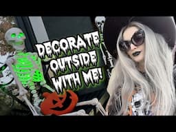 DECORATING OUTSIDE FOR HALLOWEEN 2024!!!