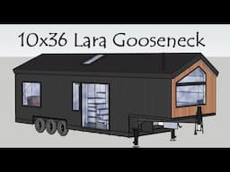 10x36 Lara Gooseneck - Sketchup tour