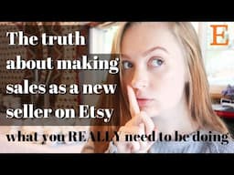 What to expect in the beginning on Etsy // How to makes sales as a new seller