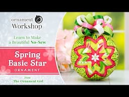 Spring Basic Star Ornament Tutorial - No Sew Quilted Ornament