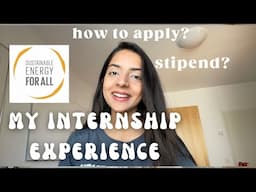 My internship experience at SEforALL in Vienna | stipend, duties, how to apply etc