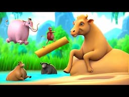 Giant Sand Cow Rescue: Barn Animals Comedy and Farm Fun Adventure | Animals' Funniest Mission