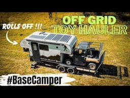 OFF GRID TOY HAULER - CUSTOM CAMPER POD #mvwbasecamper #toyhauler #basecamper