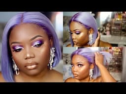 Water colour method Irridescent Lavender hair + makeup 2 in1 | AFSISTER