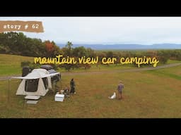 🏕️Autumn CAMPING with Dogs | Mountain View Fall Car Camping on a Working Farm in New York