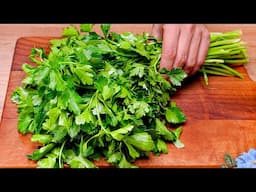 If you have parsley at home, prepare this recipe! Simple, tasty and fast!