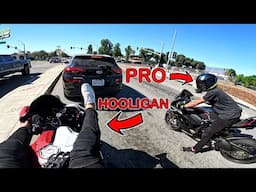 Hooligan Takes a Ride With a Pro Racer!