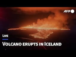 🔴LIVE: Volcano erupts in Iceland, seventh time in a year | AFP