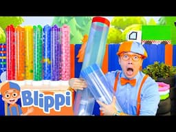 Ball Game: Blippi's Playdate: Ball Pit Color Game |  Blippi | Challenges and Games for Kids