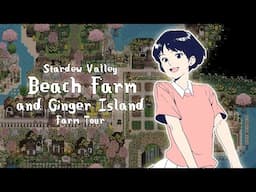 『 sdv 』stardew valley beach and ginger island modded farm tour 🍂