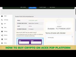 HOW TO BUY CRYPTO ON ACEX