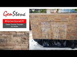 INSANE Waterproof Faux Stacked Stone Fountain 🏚🔜🏠 #MyGenStoneDIY