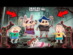 Shinchan And Kazama Bullying Survivors In DBD 😂 | Shinchan Playing 2v8 Mode In Dead By Daylight 😱