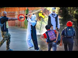 Art The Clown Prank In The Hood Part 2! (GETS GRAPHIC)