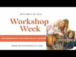 Workshop Week | Live with Emily of Tal-O talking all things tallow, skin care, self care, money&more