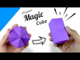 Transforming Origami Cube Tutorial | Create Your Own Magic Cube