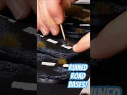 How to Make Ruined Road Bases for Warhammer 40k Models - #warhammer40k