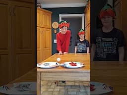 Fun Ping Pong Christmas Eve Game PART TWO! #shorts #pingpong #game #christmas