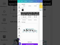 How to curve text using TypeCraft in Canva