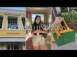 my first goyard bag: hirondelle unboxing + what fits inside