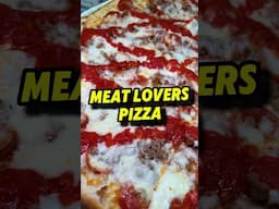 Try our “Meat Lovers” pizza it has ham, pepperoni, sausage, and bacon. #shorts #food #foodie #pizza