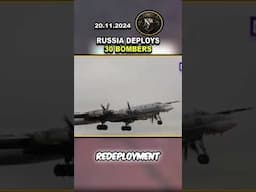 ⚠️ RUSSIA DEPLOYS 30 BOMBERS: IMPENDING THREAT TO UKRAINE? #ukraine #news #shorts #russia