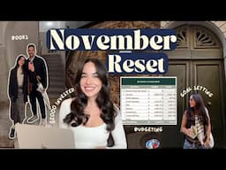 NOVEMBER RESET 🍂 budgeting, investing, books, goals, favorites