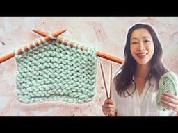 HOW TO KNIT for Total Beginners: STEP-BY-STEP Tutorial (SLOW REPEATS & common MISTAKES)