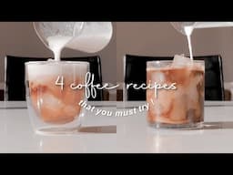 4 coffee recipes !!